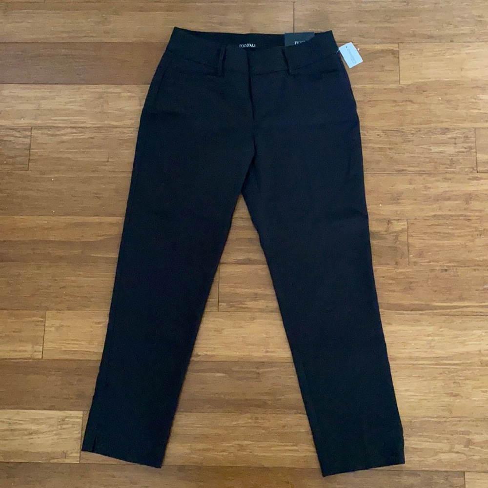 Roz & Ali Black Ankle Signature Fit Dress Pants